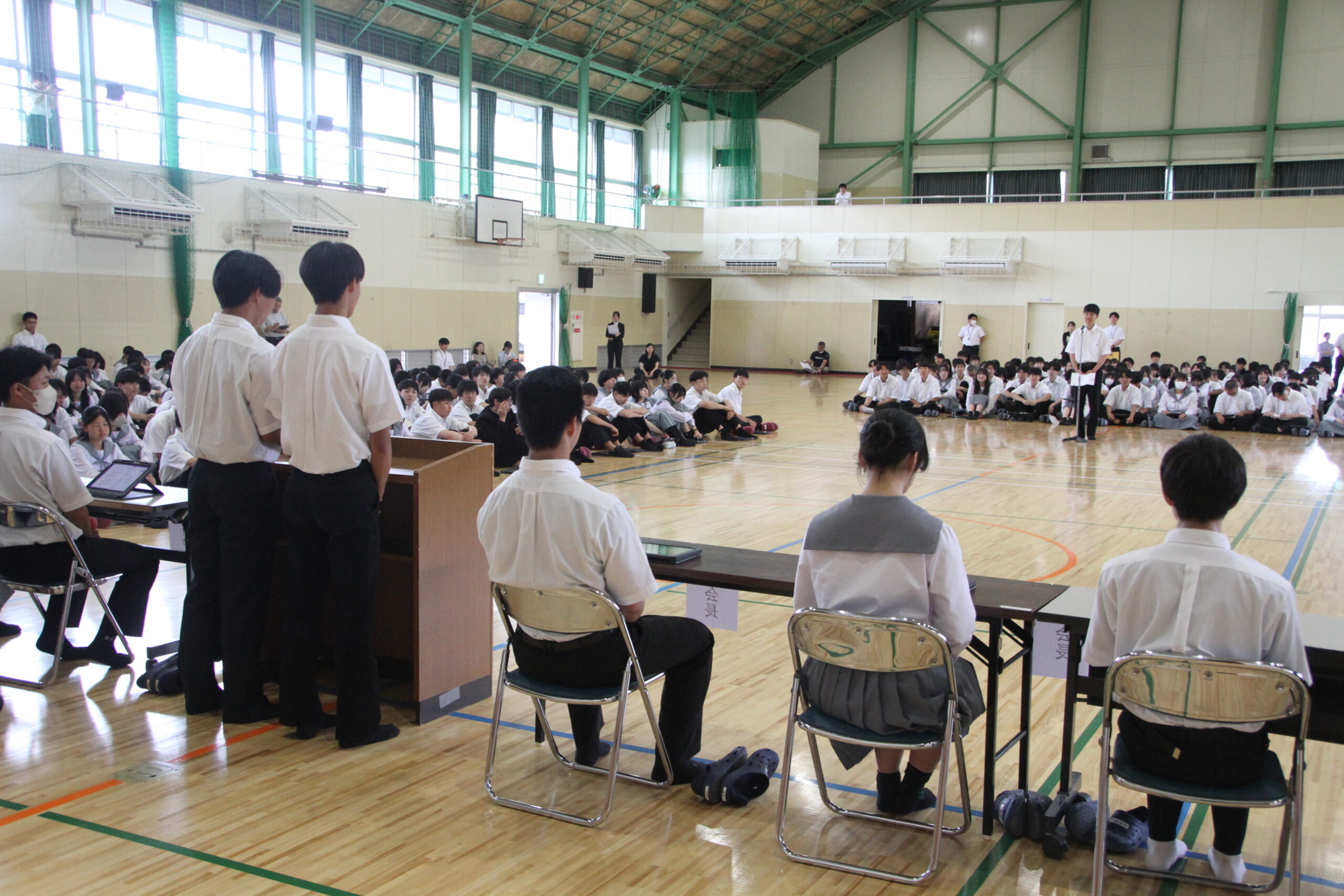 進路説明会の様子